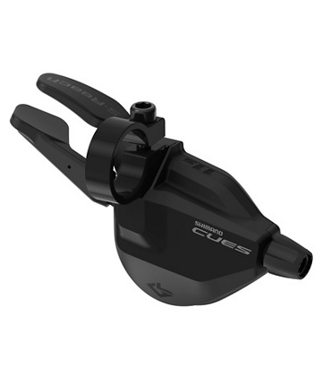 SL-U6050-11R-NON-OGD-shimano Växelreglage Shimano Cues SL-U6050 i svart för cykel, nära bild.