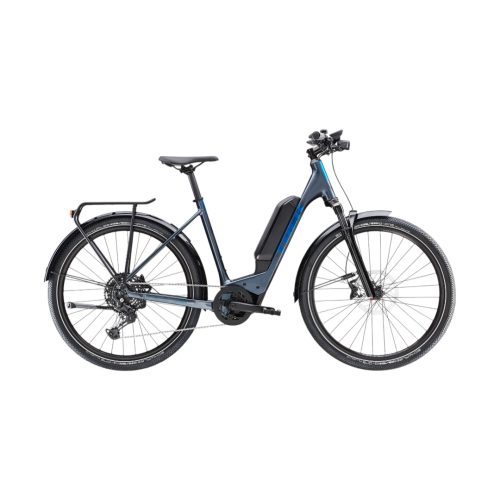 Trek Allant+ 6 Elcykel med lågt insteg i grön färg.