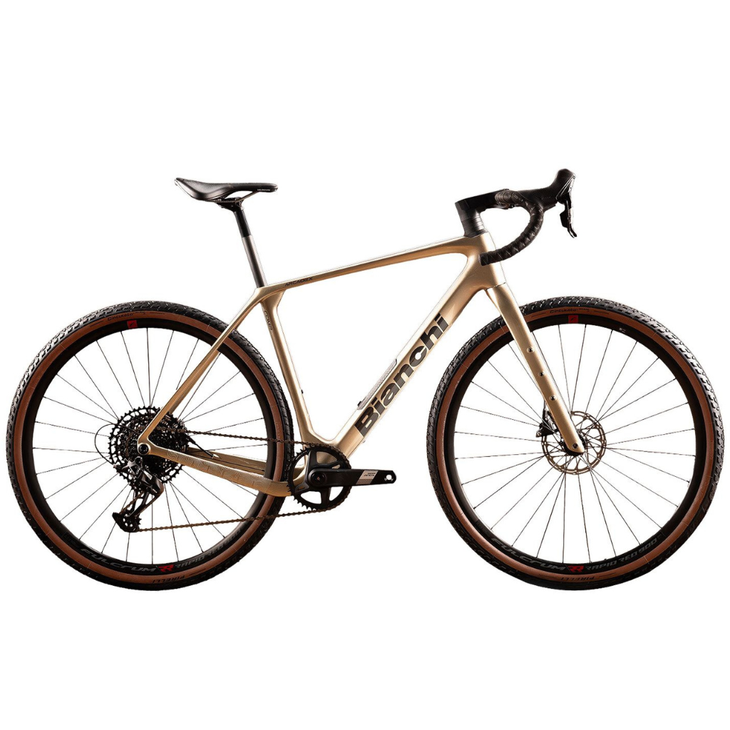 YTB87IMDAY1 Bianchi Arcadex Comp Carbon GRX gravelcykel i Celeste färg.