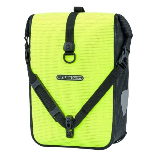 Ortlieb Front-roller packväska, hi-vis, 12,5 liter, vattentät.