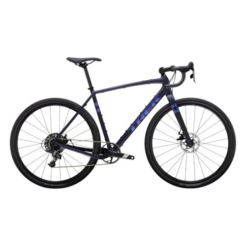 Blå Trek Checkpoint ALR 4 Gravel cykel med Apex 1x11s växlar.