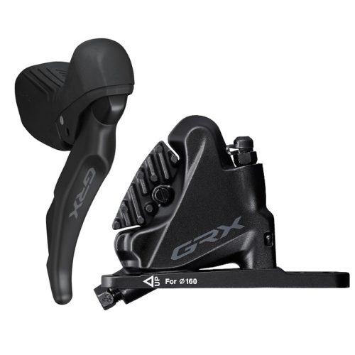 Shimano GRX ST-RX610 skivbromsset fram och bak för 2x11s växlar.