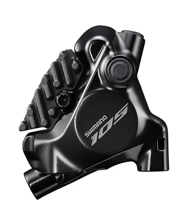 Shimano 105 BR-R7170 skivbromsok för fram eller bak, svart.