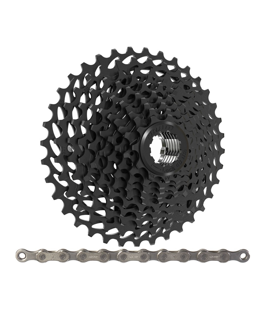 Sram-Powerpack-1020-1031 Sram PG1020 kassett och PC1031 kedja för 10-växlade cyklar.