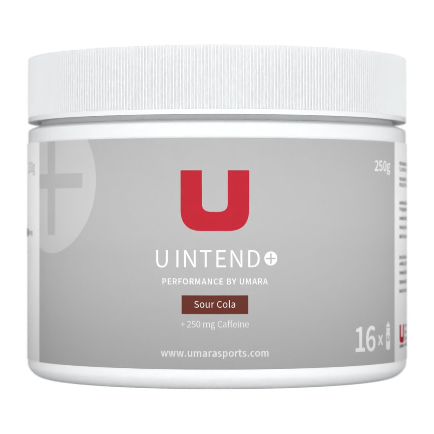 U Inted Cola Jar CGI_1 Vit burk U Intend energidryck, smak Cola, 250g.