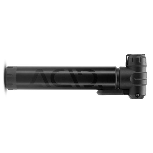 Svart ACID Race Dual CMPT handpump för cyklar, 80/120 psi.