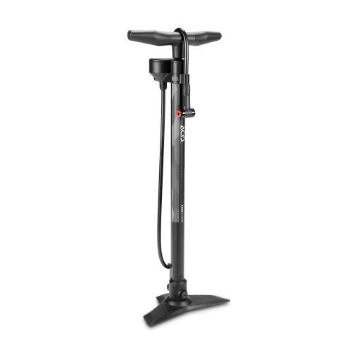 Svart golvpump Acid Race Floor med en kapacitet på 160 psi.