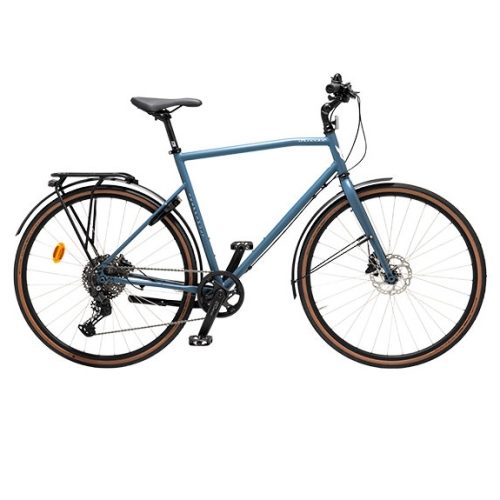 Blå herrcykel Skeppshult Suverän Stad med 1x10 växlar.