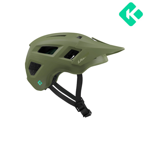 Grön Lazer Coyote KenetiCore MTB-hjälm i storlek 52-56 cm.