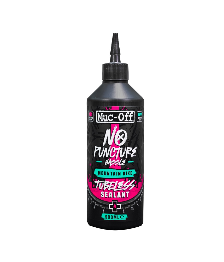 Muc-Off-MTB-Tubeless-sealent-500 Svart flaska Muc-Off No Puncture punkteringsvätska på 500 ml för mountainbike.