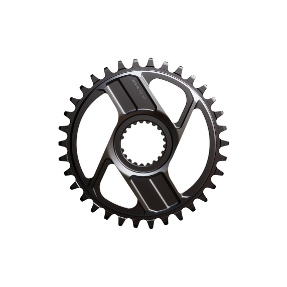 SM-CRM96-34T-shic219-primary_1.jpg.thumb.572.572 Svart Framdrev XTR M9200 för cykel, detaljrik design med tänder och hål.