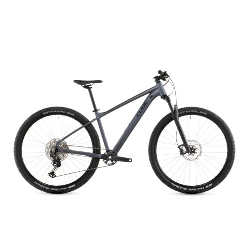 Grå MTB 29 Cube Reaction SLX med Shimano XT 1x12 växel.