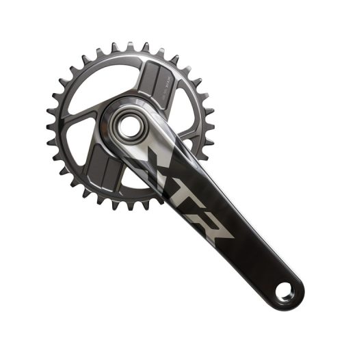 Vevparti Shimano XTR FC-M9200 1x12s utan drev, grå färg.