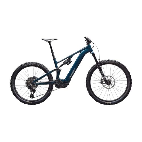 Blå Specialized Turbo Levo 4 Comp Aluminium el-mountainbike med 29/27,5-tums hjul.