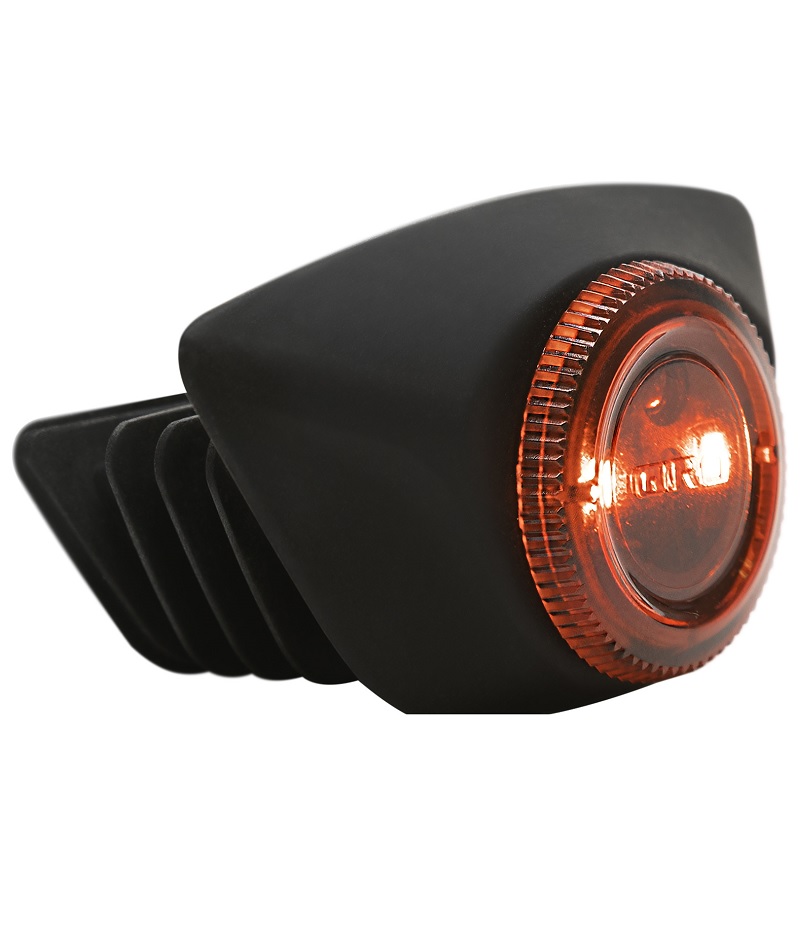Giro-Vent-Light Giro Vent Light hjälmlampa med orange lins och svart hölje.