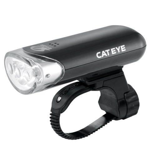 CatEye HL-EL135 cykelframlampa i svart med fäste för styret.