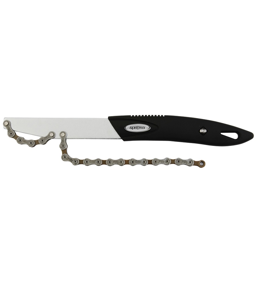 Tec-freewheel-Tool-turne Kedjepiska Tec för 5-10 delade kassetter med svart handtag och silverblad.
