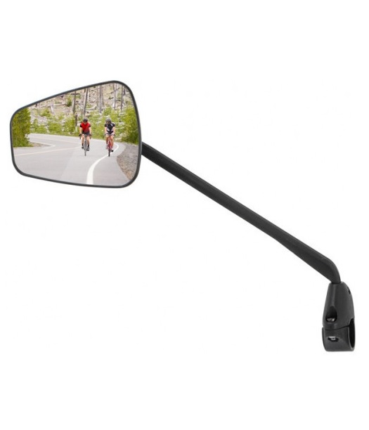 espion-z56 Backspegel Zefal Espion Z56 visar cyklister på en slingrande väg.