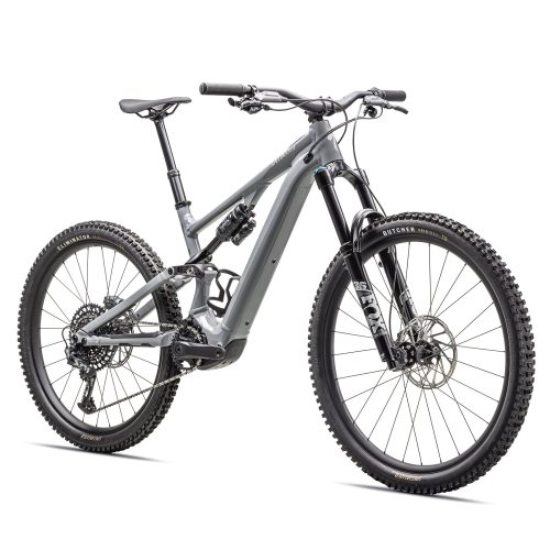 Askgrå och vit Specialized Levo SL Comp alu el-mountainbike.