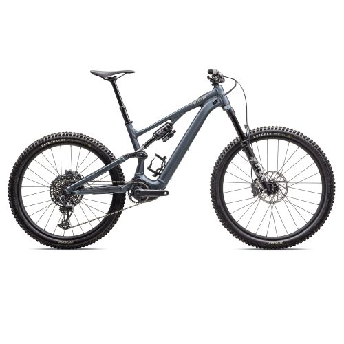 Blå Specialized Levo SL Comp alu el-MTB 29/27,5-tums "Demo-cykel" cyklad 26 mil.