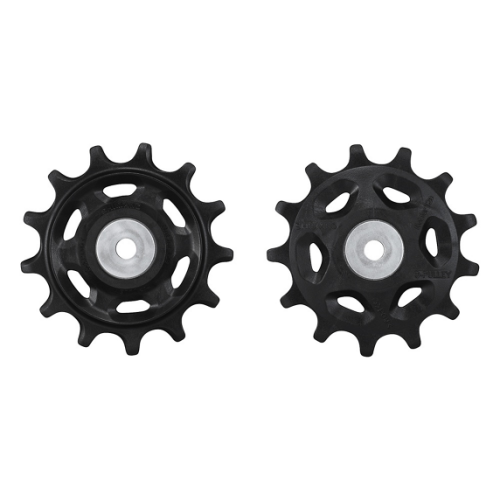 Två svarta Rulltrissor Shimano Cues RD-U8000