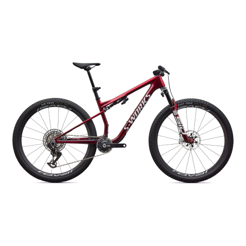 En röd MTB Specialized Epic 9 S-Works