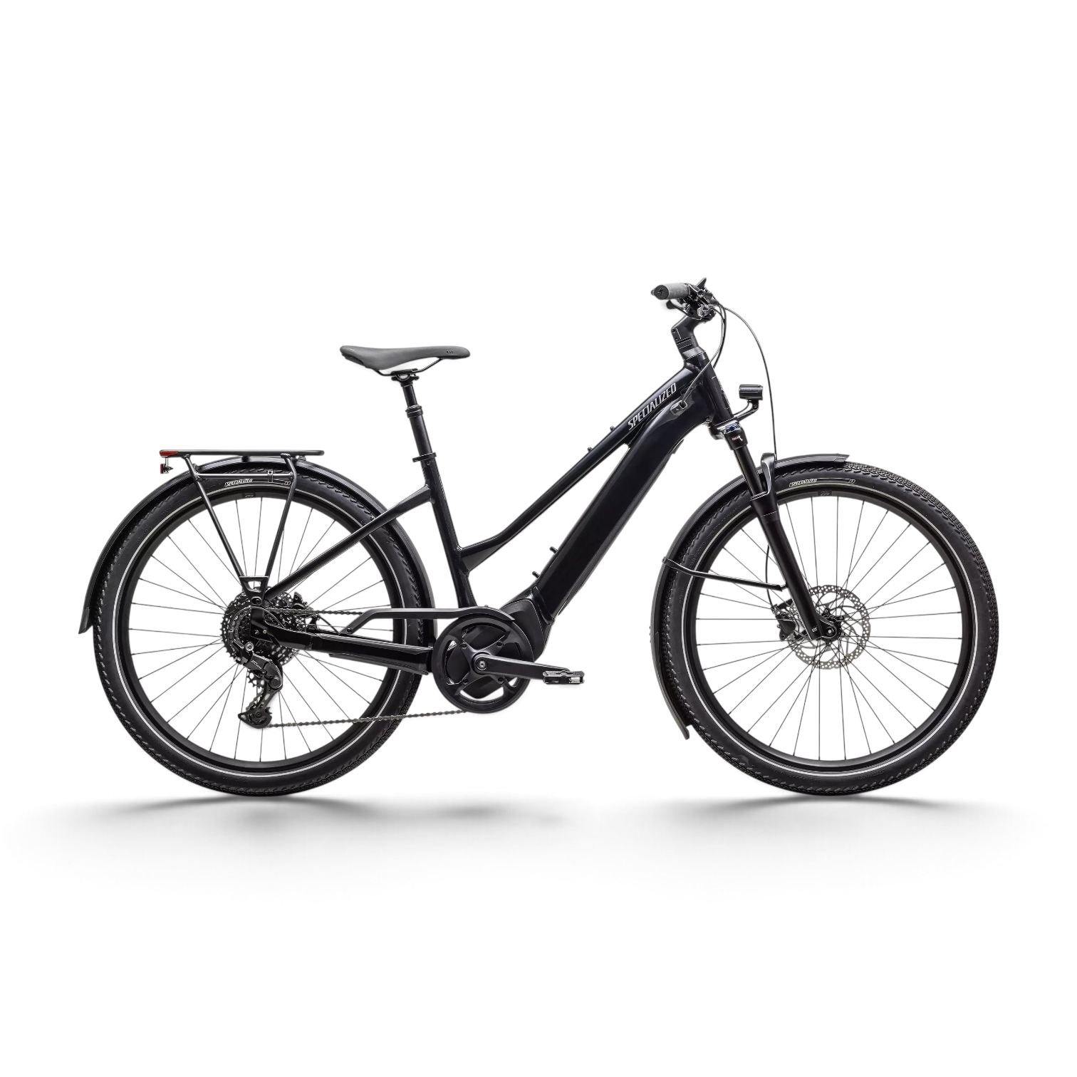 95025-56_VADO-40-STEP-THROUGH-UL-CSTBLK-FLKSIL_HERO-PDP El-cykel Specialized Specialized Vado 4.0 ST - Svart - Bild 1