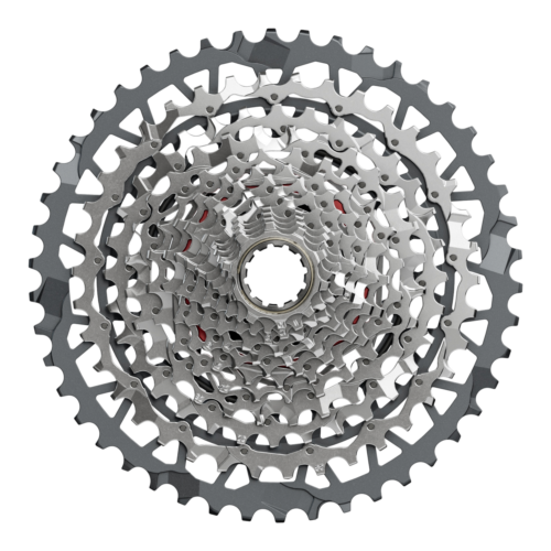 En Kassett Sram Force XG-1371 XPLR, 13-delad – 10-46T cykelkassett.