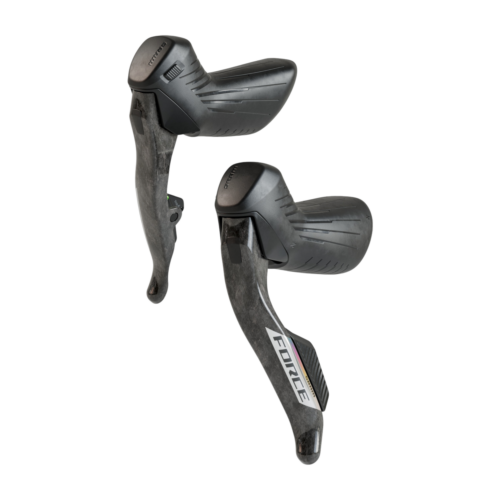 Skivbromssats Sram Red Etap AXS Disc, 2x12-växlade hydrauliska skivbromsreglage med integrerade växelreglage.