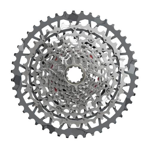 Kassett Sram Rival XG-1351 XPLR, 13-delad – 10-46T cykelkassett med kugghjul i olika storlekar.
